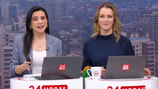 Valentina Reyes y Carla Zunino en 24 Horas Tu Mañana.