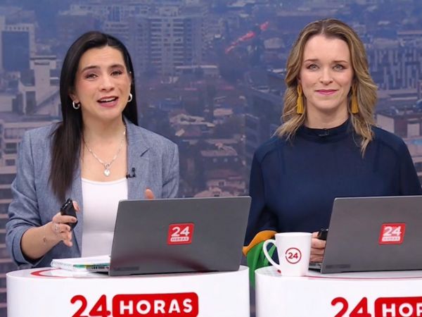 Valentina Reyes y Carla Zunino en 24 Horas Tu Mañana.