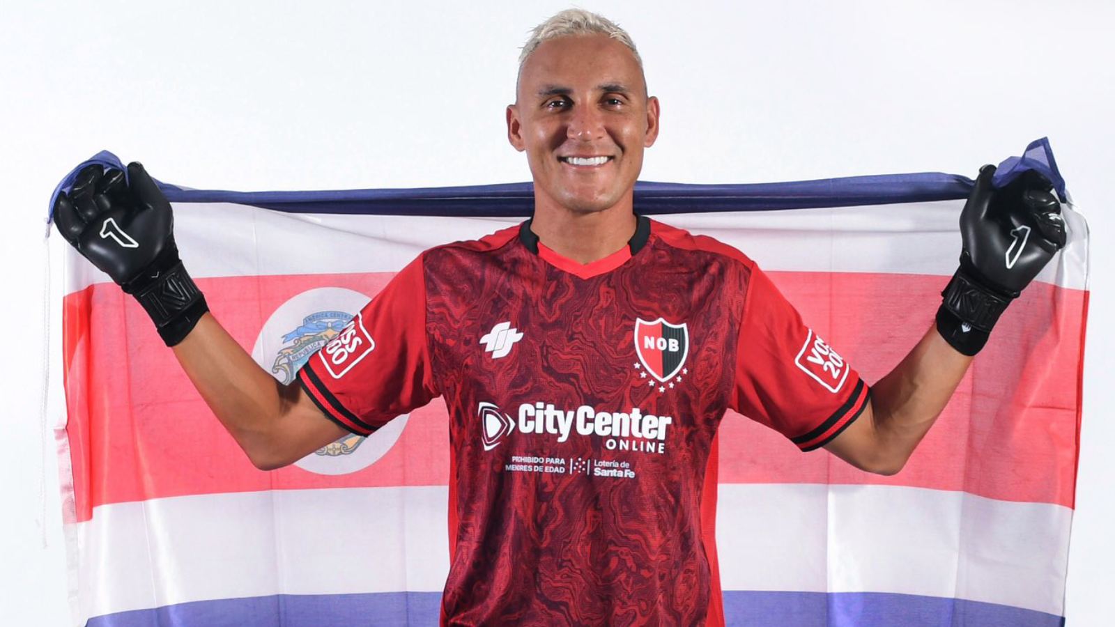 Keylor Navas con la camiseta de Newell's Old Boys