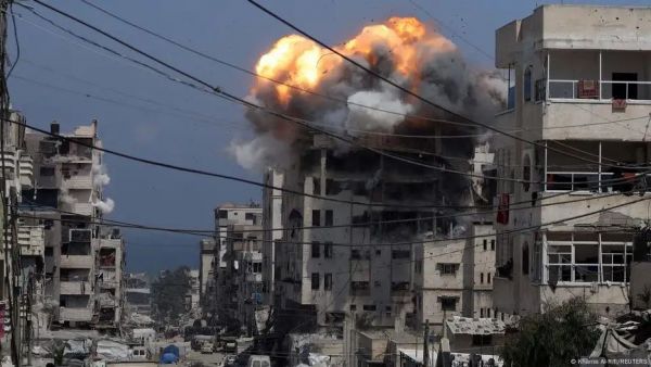 Ataques israelíes en la Ciudad de Gaza.