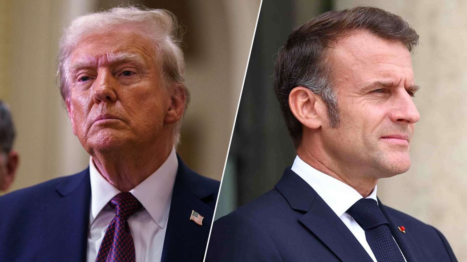 Donald Trump y Emmanuel Macron