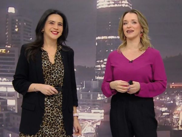 Valentina Reyes y Carla Zunino en 24 Horas Tu Mañana.