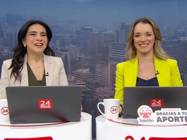 Valentina Reyes y Carla Zunino en 24 Horas Tu Mañana.