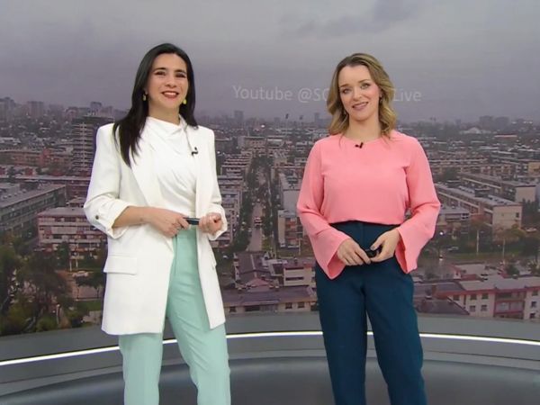Valentina Reyes y Carla Zunino en 24 Horas Tu Mañana.
