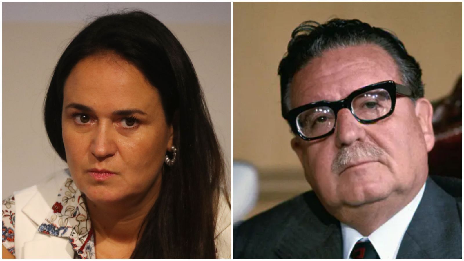 Carol Bown y Salvador Allende