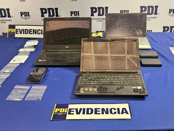 Computadores incautados por PDI