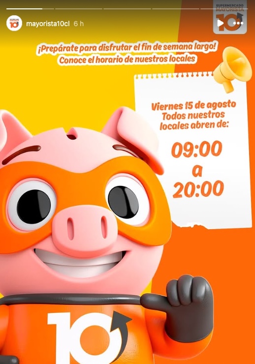 Horarios supermercados mayorista 10