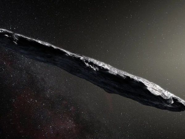 Concepción artística del objeto interestelar 1I/2017 U1 (‘Oumuamua) después de su descubrimiento en 2017