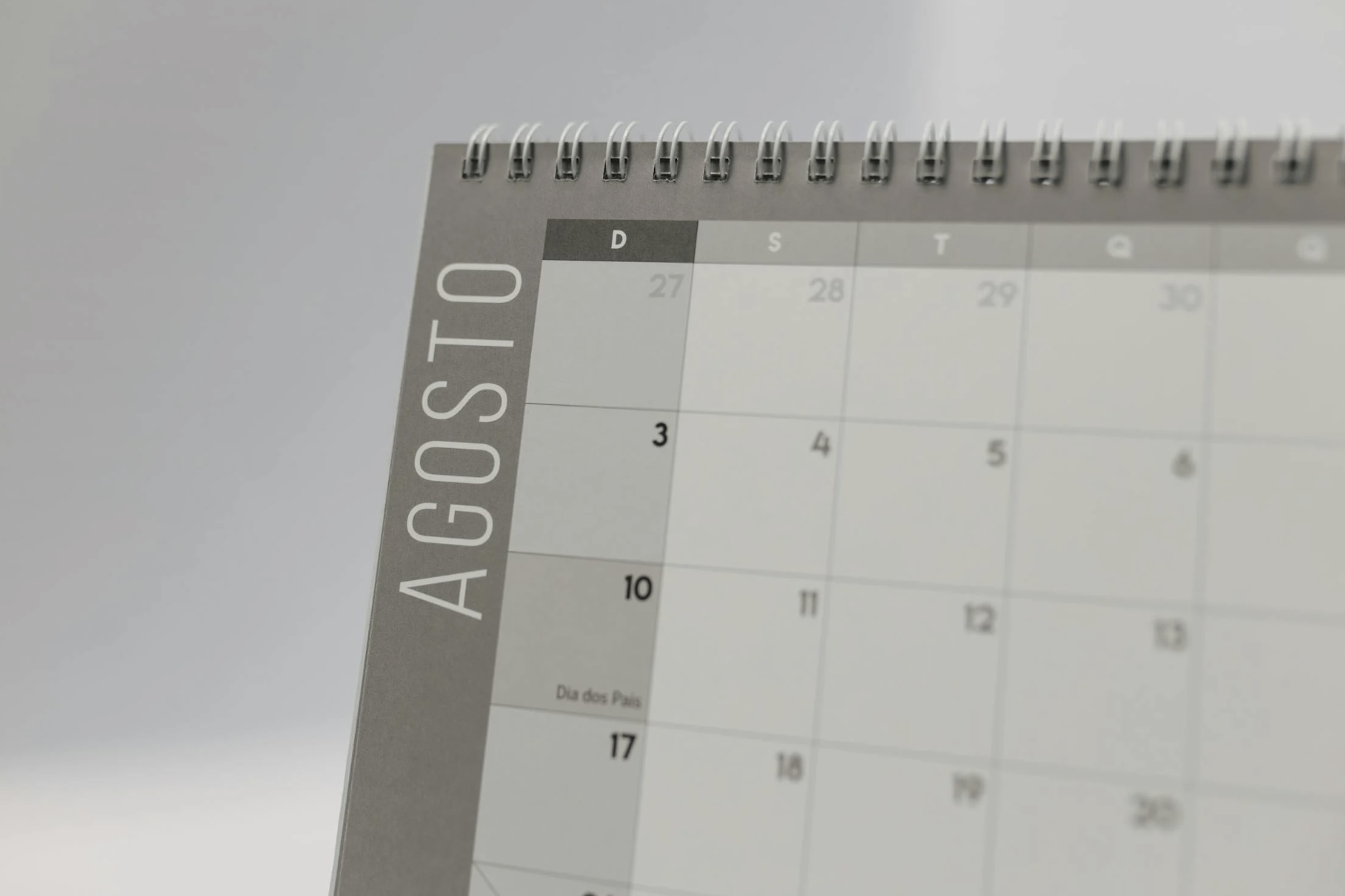 Calendario agosto