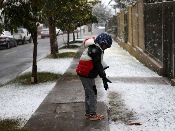 Nieve en Santiago