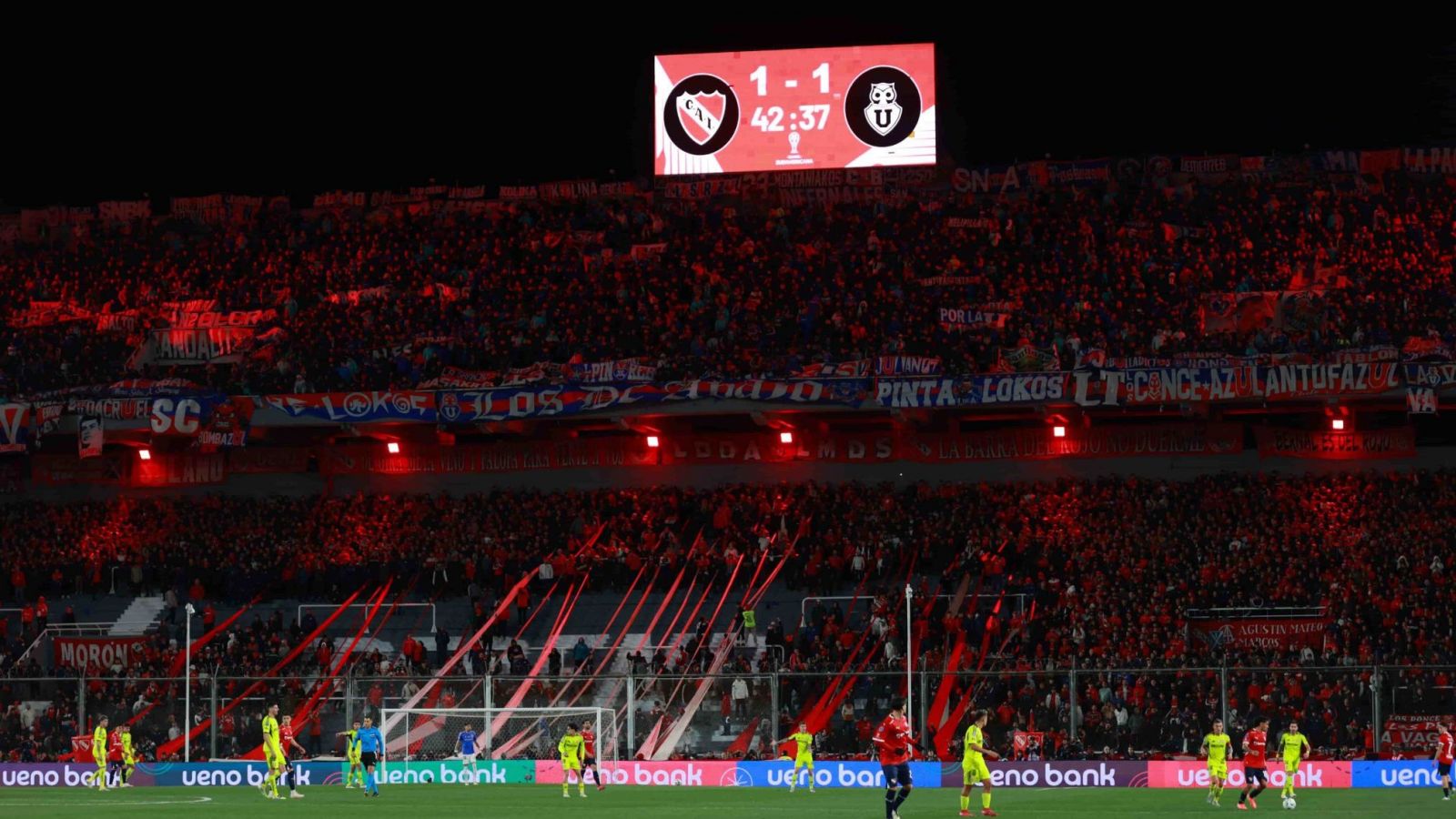 Partido U de Chile - Independiente