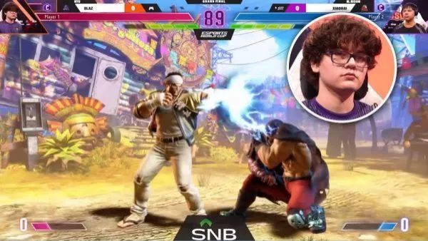 Derek Blaz jugando Street Fighter 6