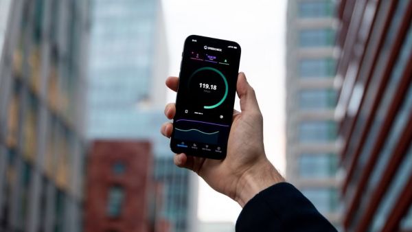 Stock photo of a phone with 6G