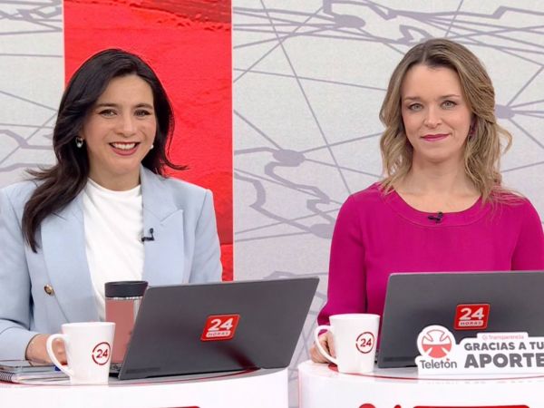 Valentina Reyes y Carla Zunino en 24 Horas Tu Mañana.