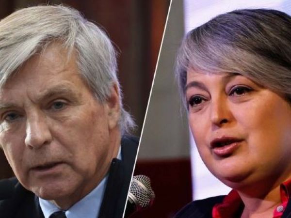 Harold Mayne-Nicholls y Jeannete Jara