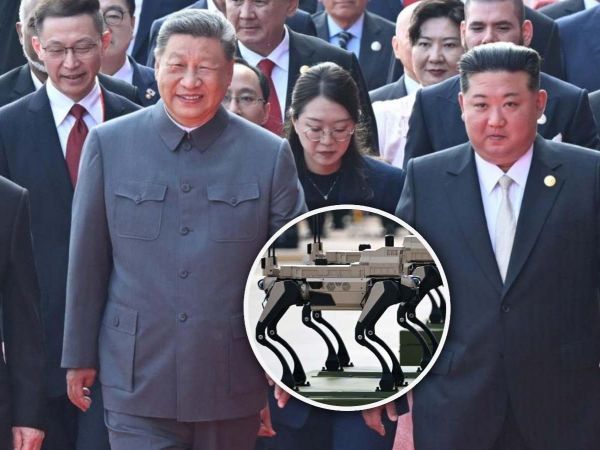 Xi Jinping, Kim Jong-un y Vladímir Putin