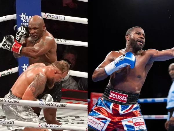 Mike Tyson y Floyd Mayweather luchando