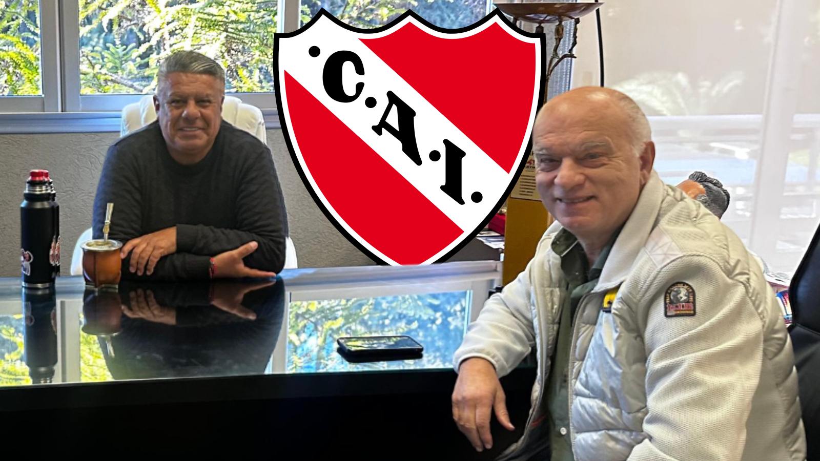 Claudio 'Chiqui' Tapia y Néstor Grindetti