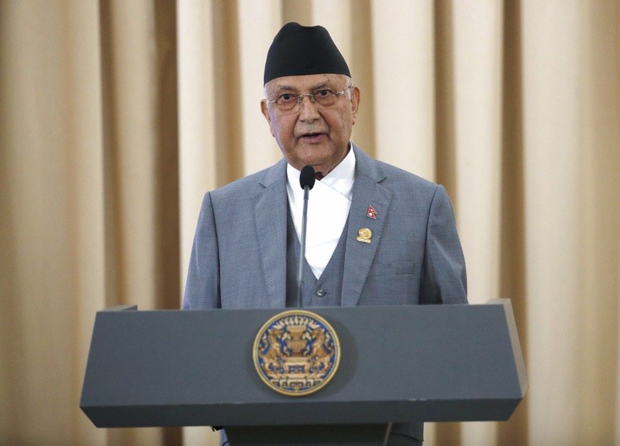 Primer ministro de Nepal, Sharma Oli