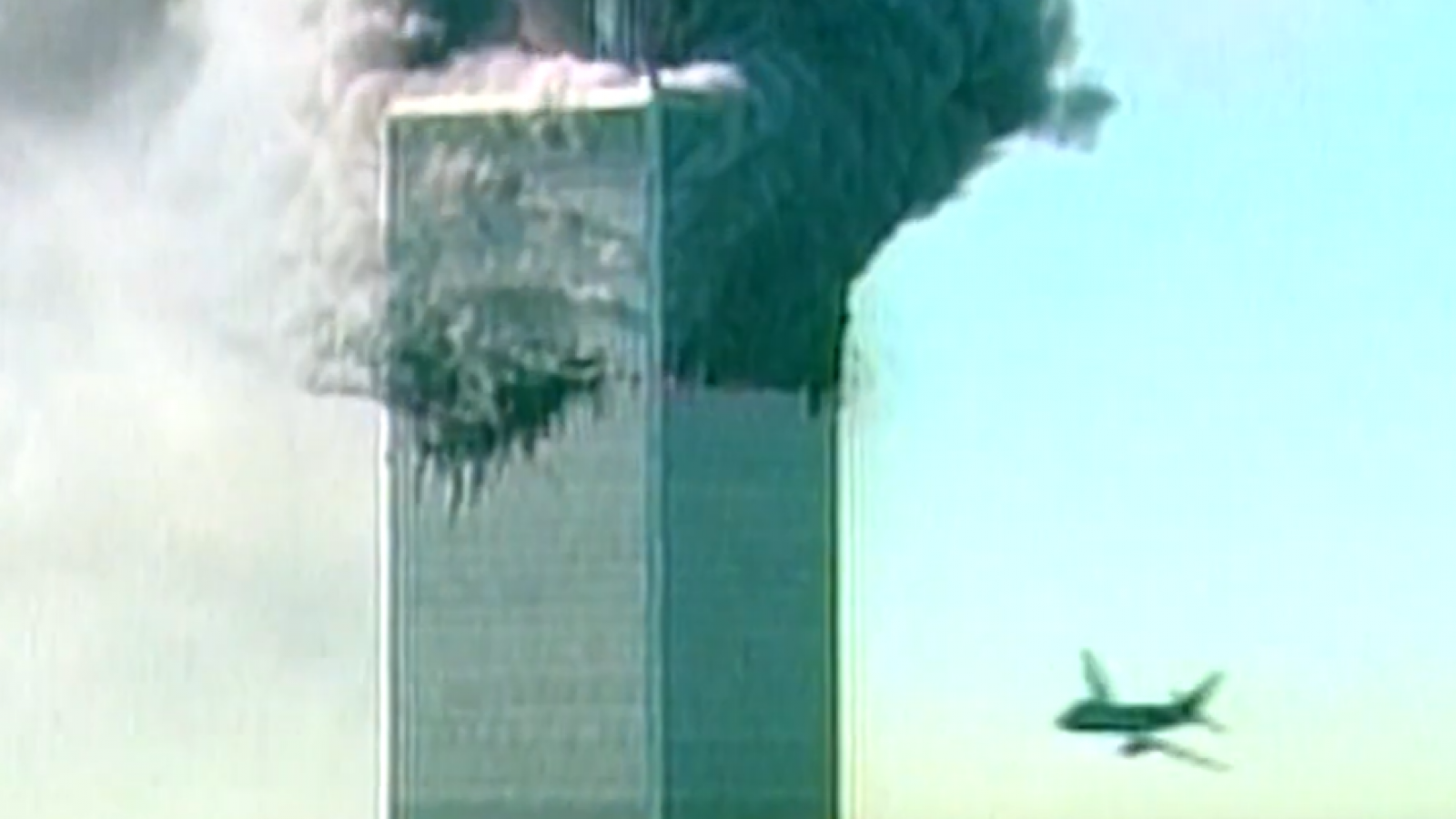 El momento del atentado a las Torres Gemelas