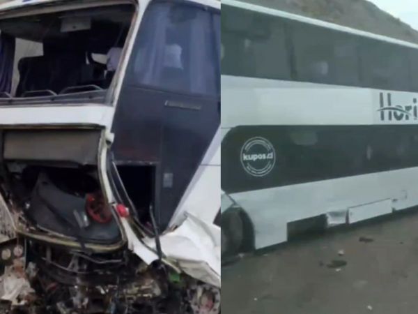 Accidente bus de pasajeros en Camarones