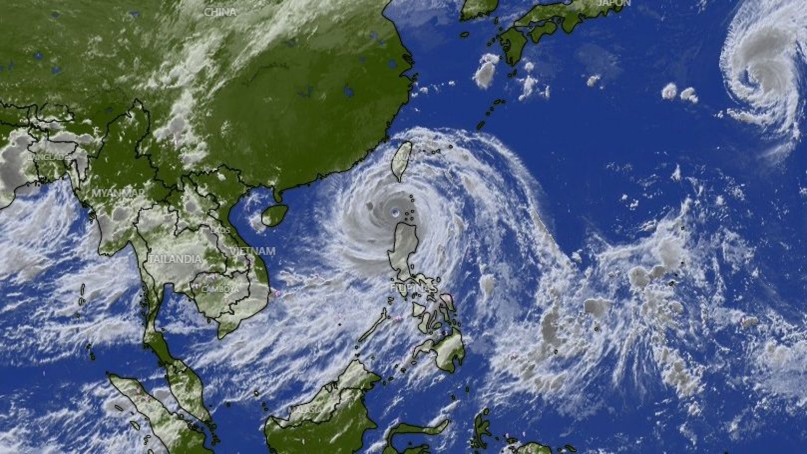 Tifón ragasa llegando a China