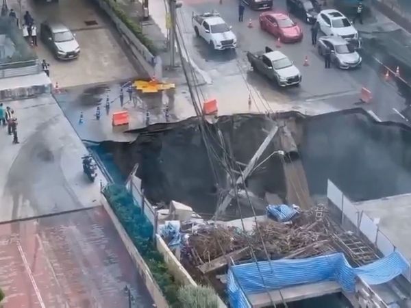 Socavón en Tailandia