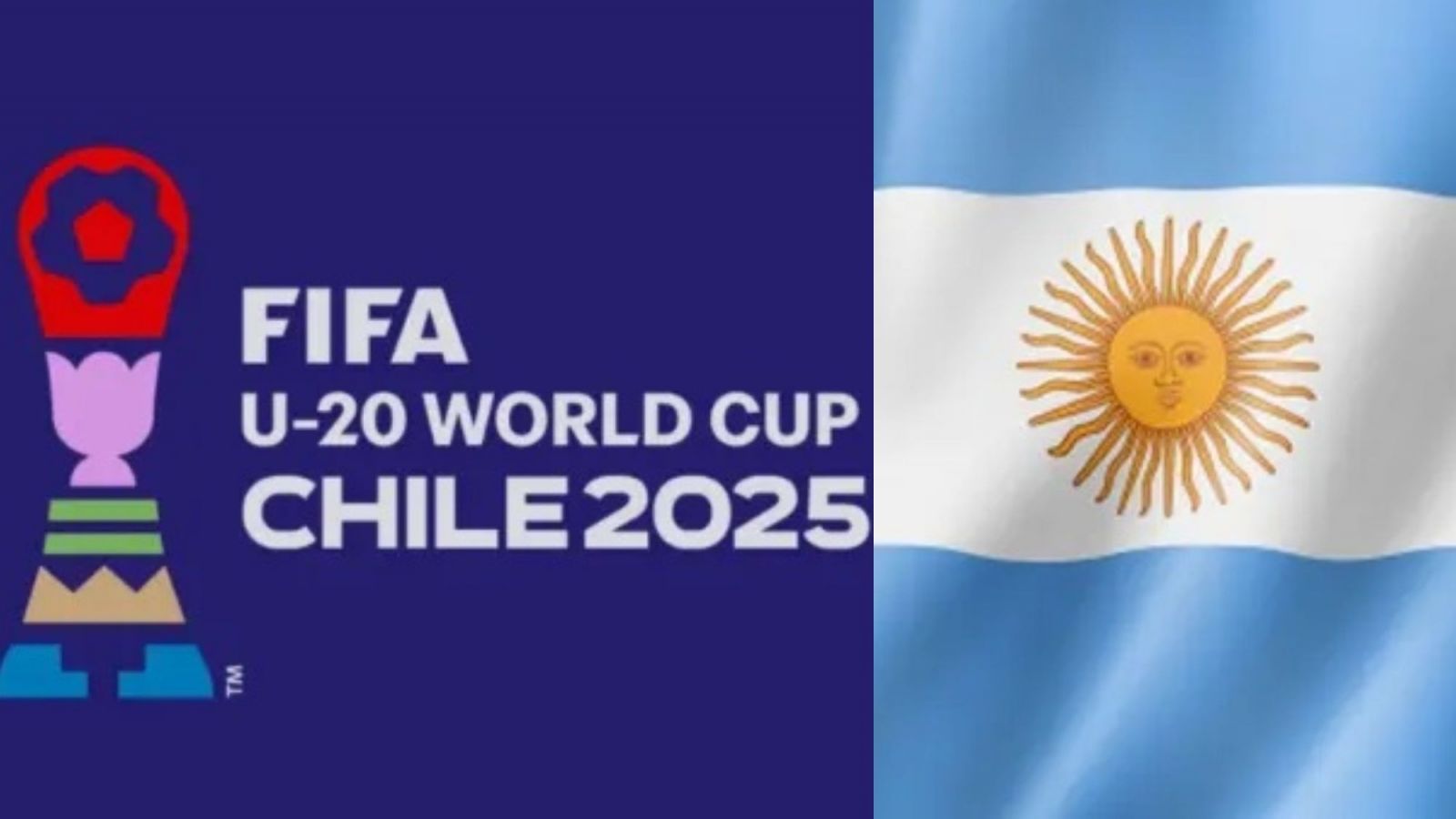 Selección argentina sub 20 en un amistoso frente a Chile