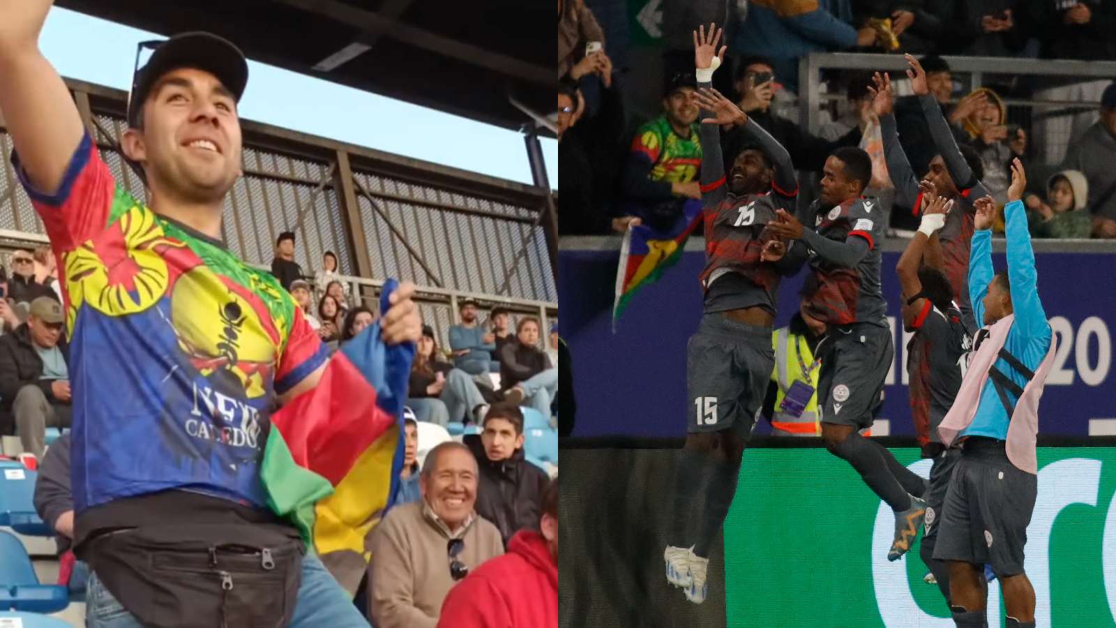Alejandro, el único hincha de Nueva Caledonia en su debut en el Mundial Sub 20