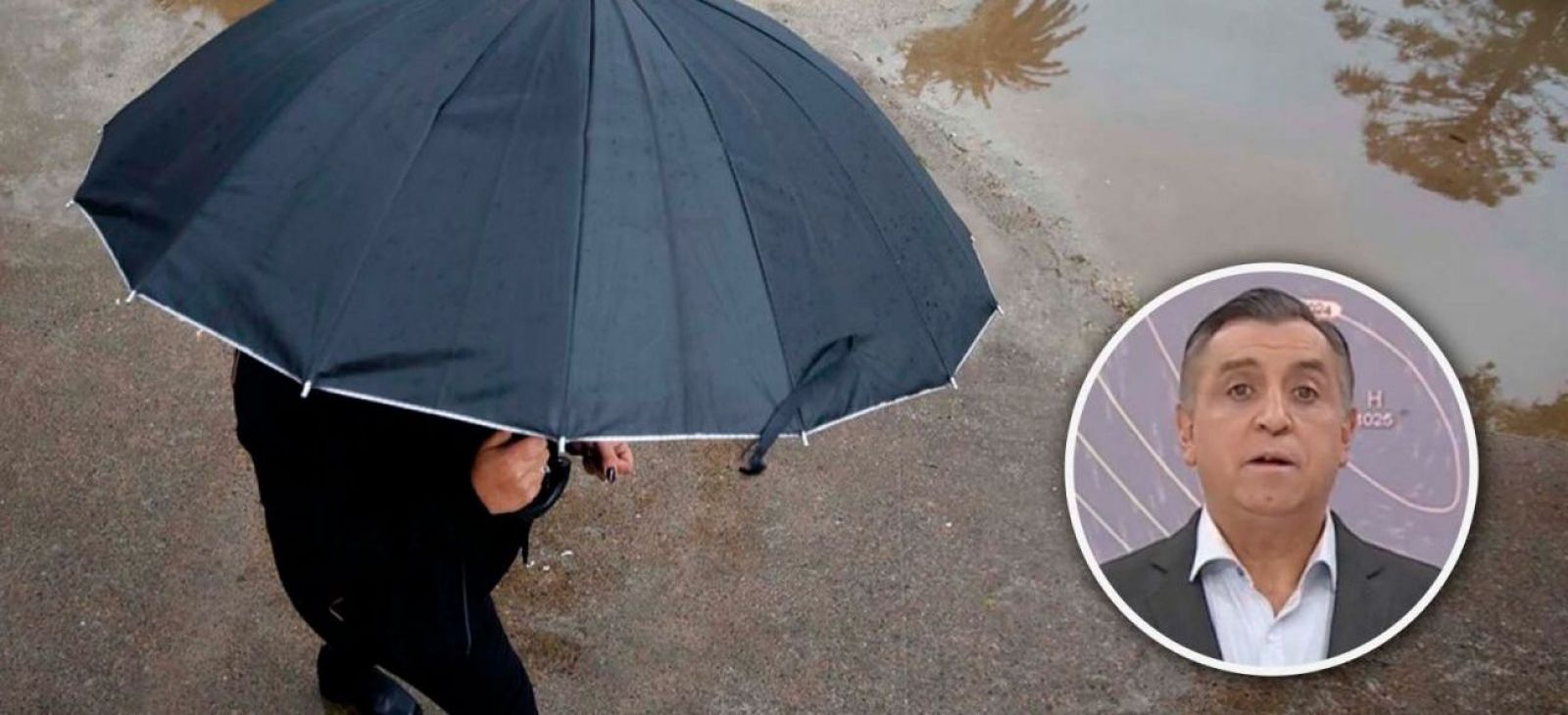 Iván Torres y lluvia