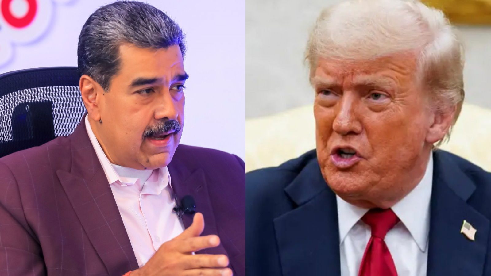 Nicolás Maduro y Donald Trump.