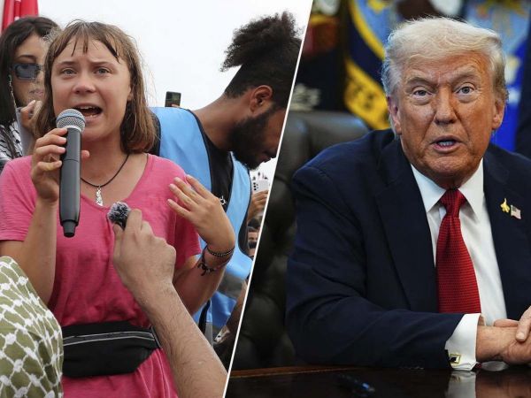 Greta Thunberg y Donald Trump