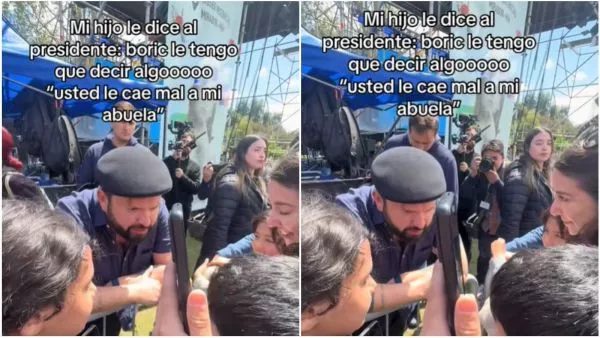 Niño acusa a su abuela con Presidente Boric