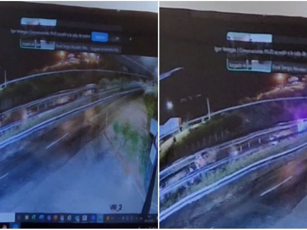 video previo de accidente en Troncal Sur