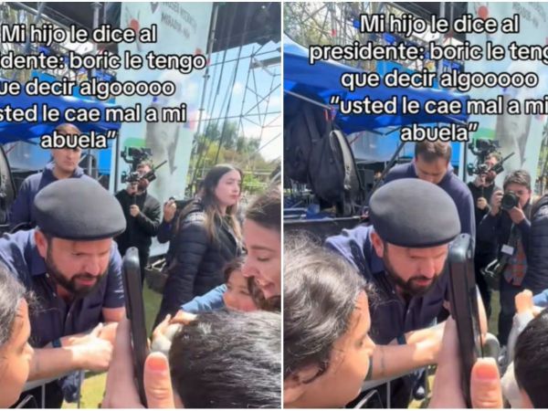 Niño acusa a su abuela con Presidente Boric