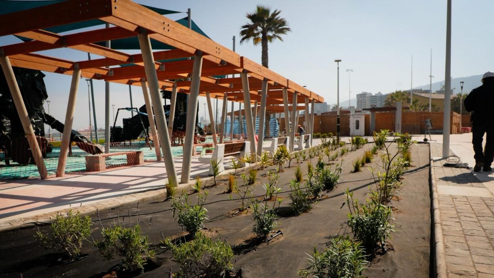 Avance obras parque Las Almejas