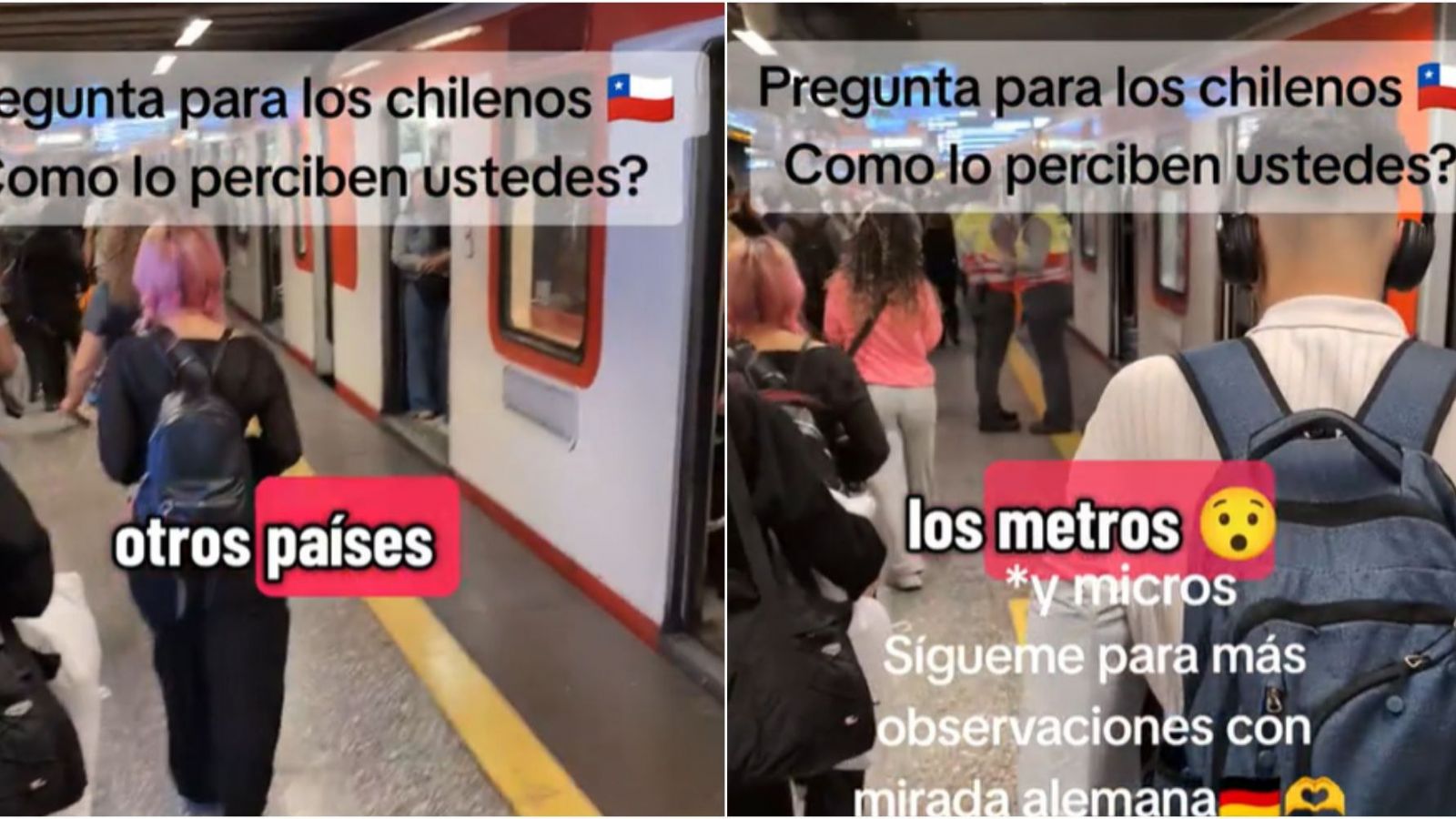 Alemán en Chile destaca al Metro de Santiago