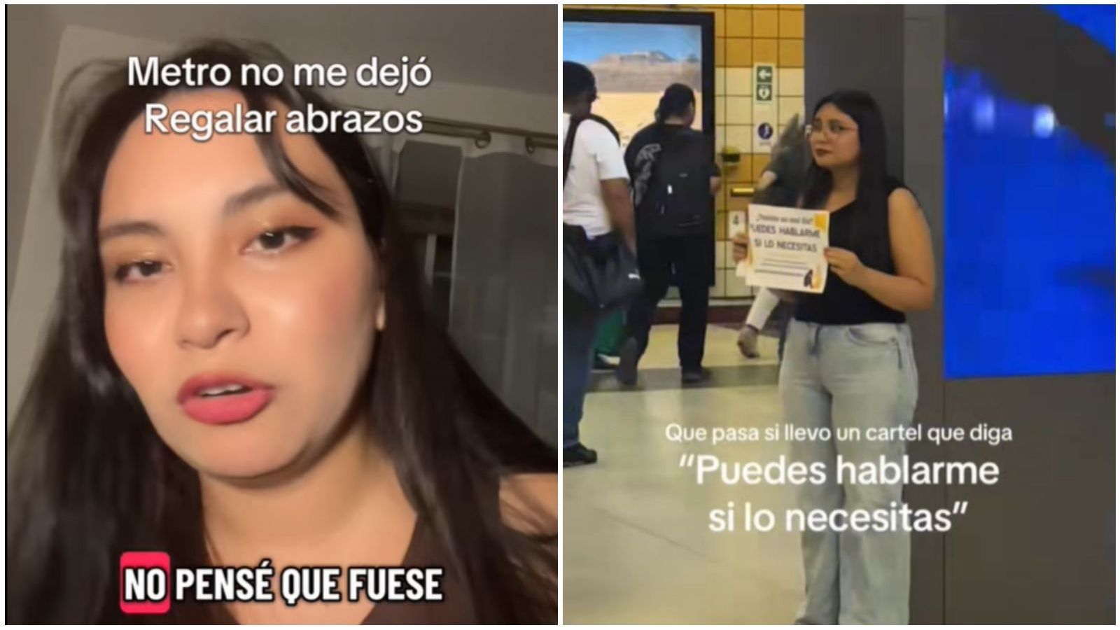 Joven que realizó intervención en Metro de Santiago