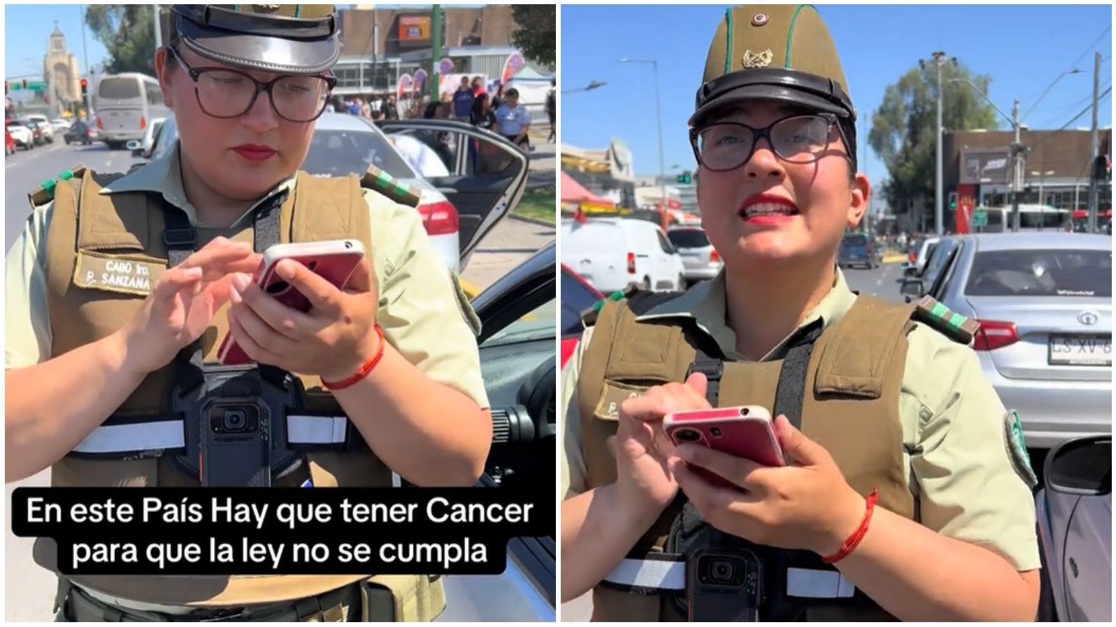 Carabinera respondió a extranjero que la increpó en fiscalización