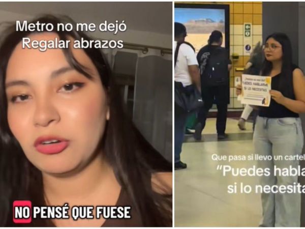 Joven que realizó intervención en Metro de Santiago