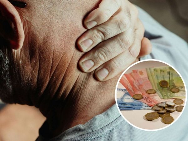 Foto referencial de adulto mayor y dinero.