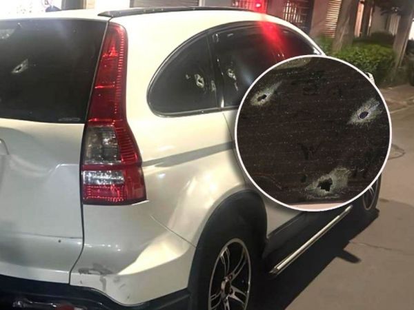 Chofer ebrio fue detenido en Santiago: auto tenía más de 15 balazos