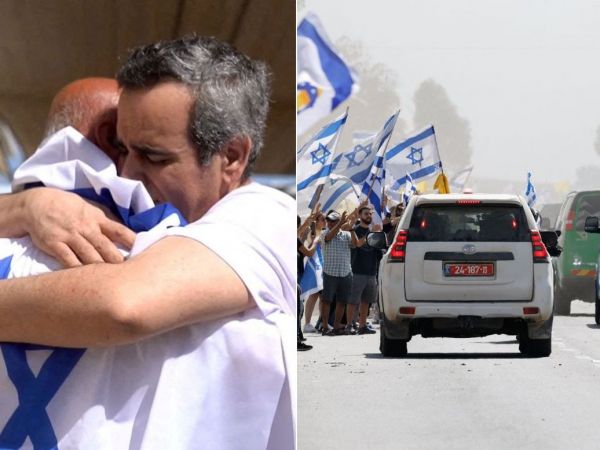 Las primeras imágenes de los 20 rehenes vivos liberados por Hamás