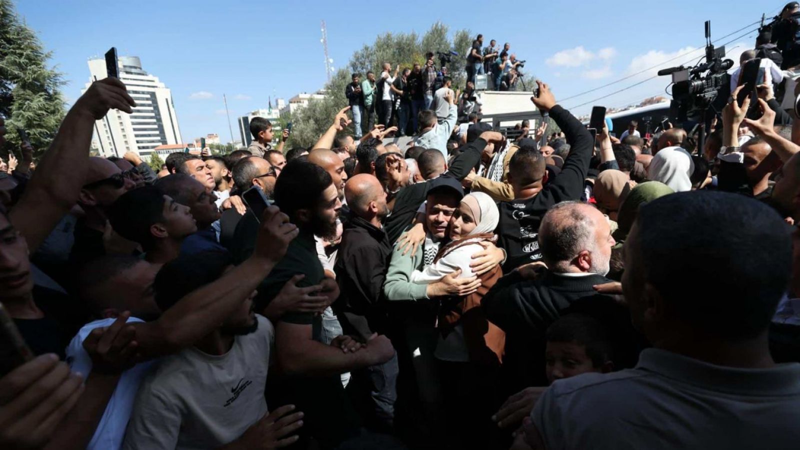 Liberación de rehenes palestinos