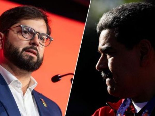 Gabriel Boric y Nicolás Maduro