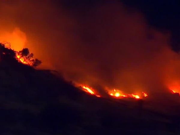 Incendio en cerro Renca