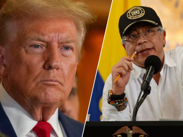 Donald Trump y Gustavo Petro