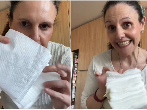 Chilena reveló como ahorra servilletas