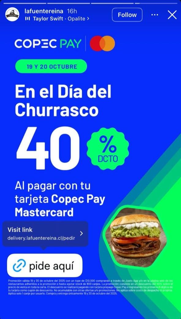 Descuento Fuente reina día del churrasco