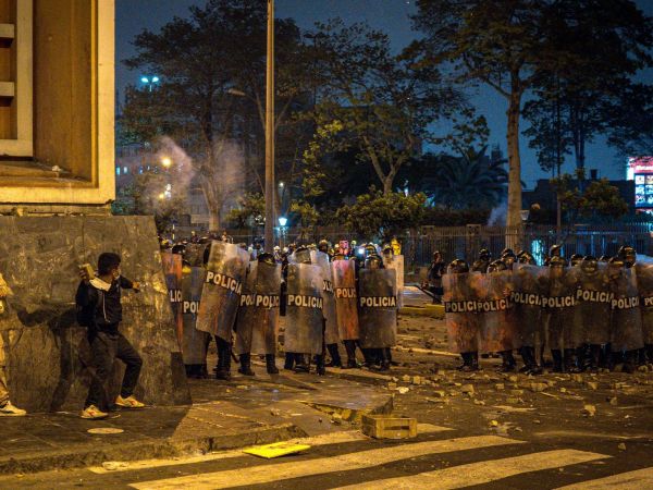 Manifestaciones en Perú.
